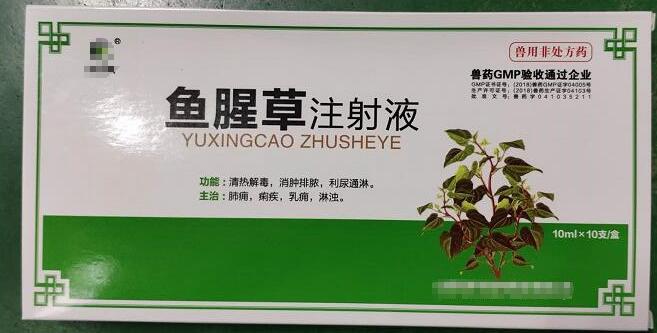 魚腥草注射液，清熱解毒，消腫排膿，利尿通淋，主治:肺癰，痢疾，乳癰，淋濁。