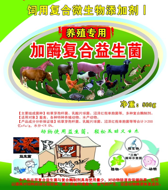 養(yǎng)殖專用加酶復合益生菌，養(yǎng)豬復合益生菌，養(yǎng)雞復合益生菌，鴨鵝養(yǎng)殖復合益生菌，牛羊養(yǎng)殖復合益生菌，特種動物養(yǎng)殖復合益生菌，水產養(yǎng)殖復合益生菌